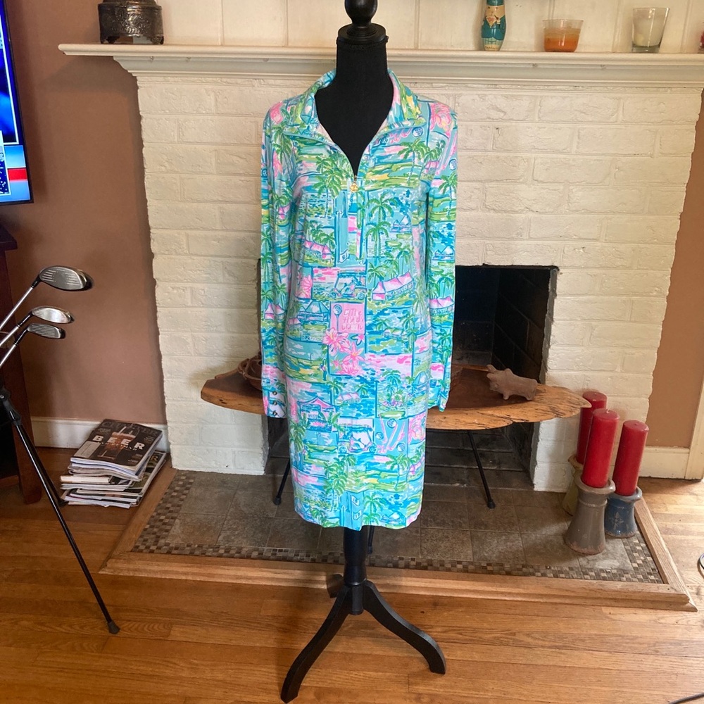 Lilly Pulitzer UPF 50 Claudia Dress Honda Classic size L - Picture 2 of 8
